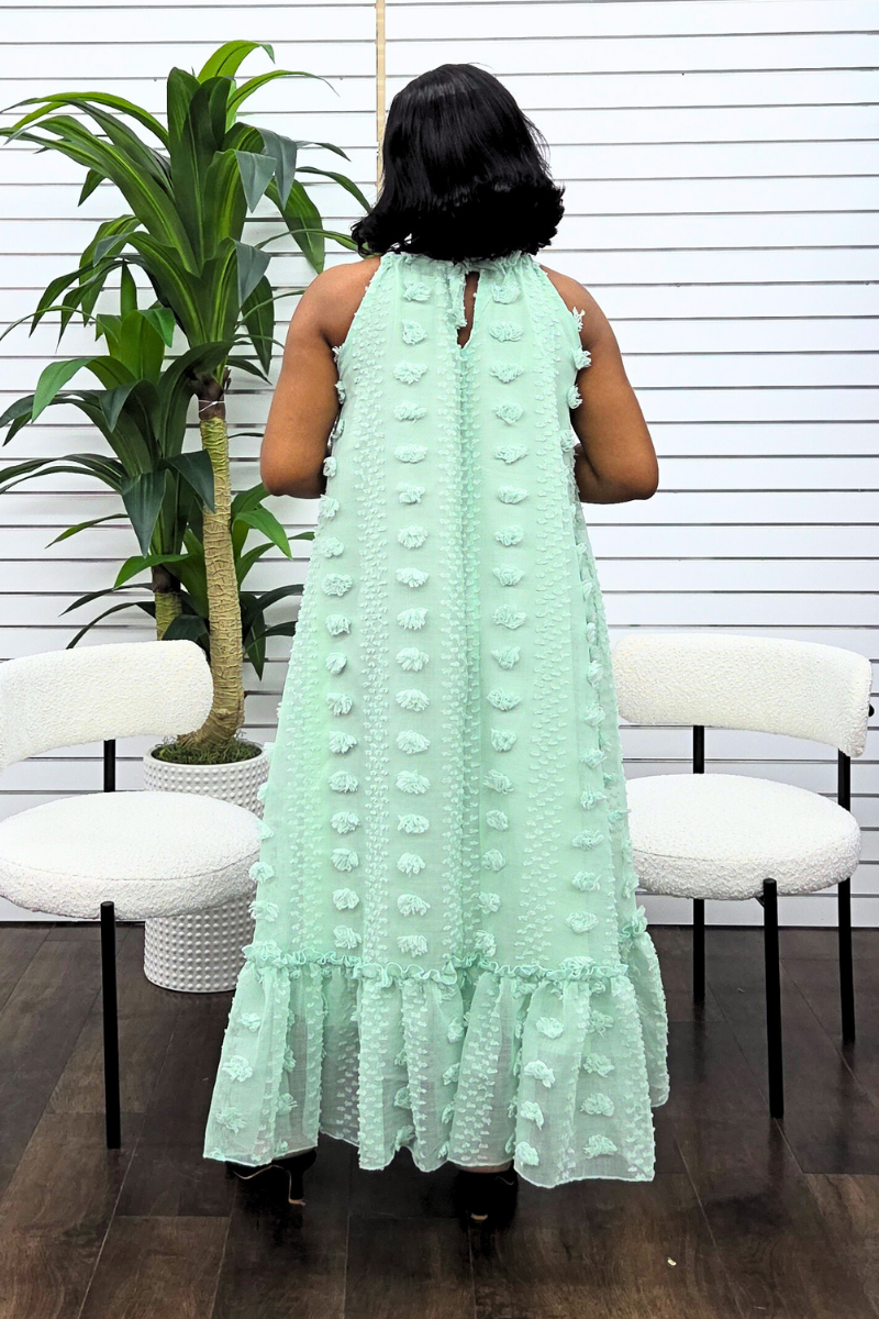 Lila Maxi Dress - Mint Green