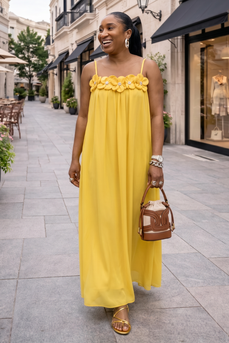 Zinnia Linen Dress