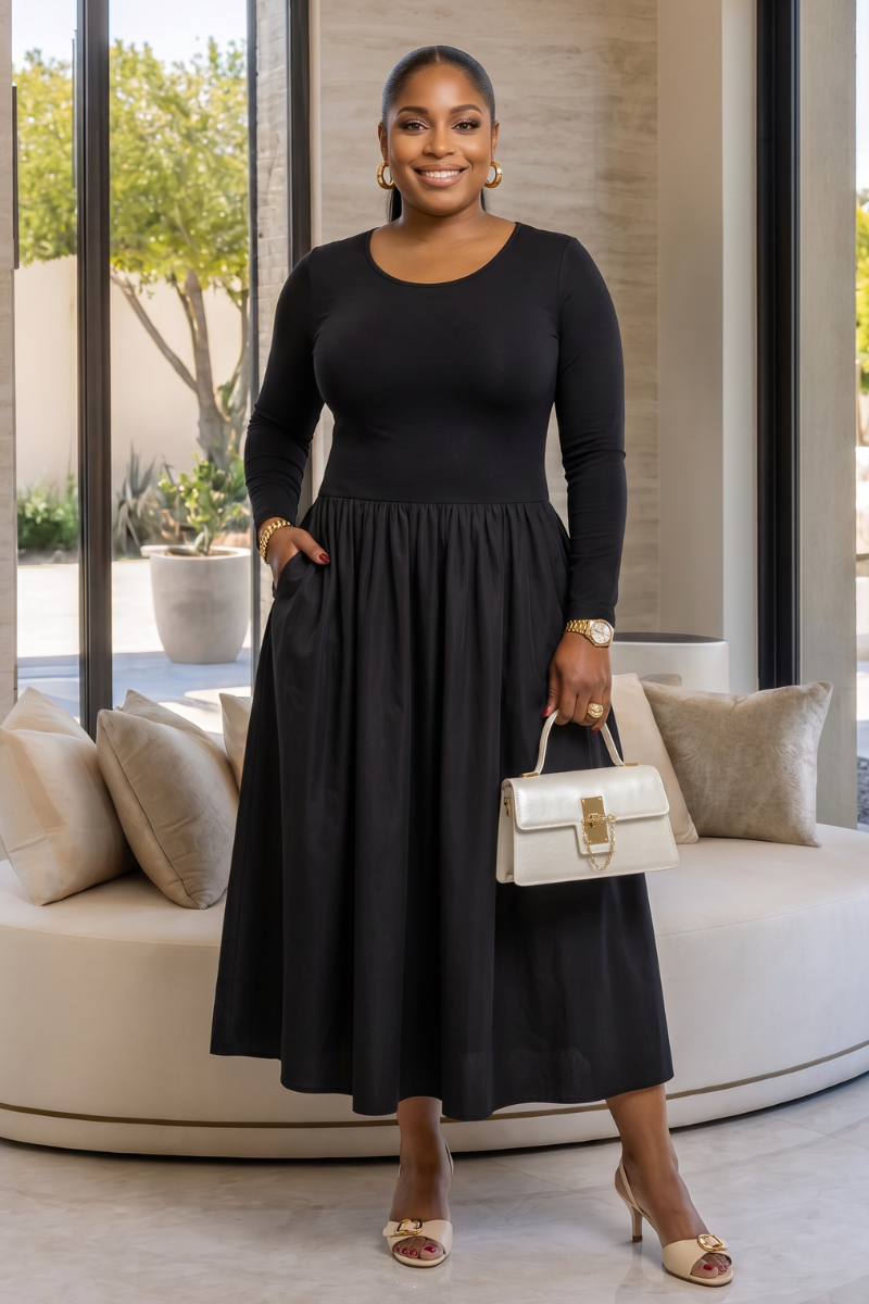 Maude Maxi Dress - Black