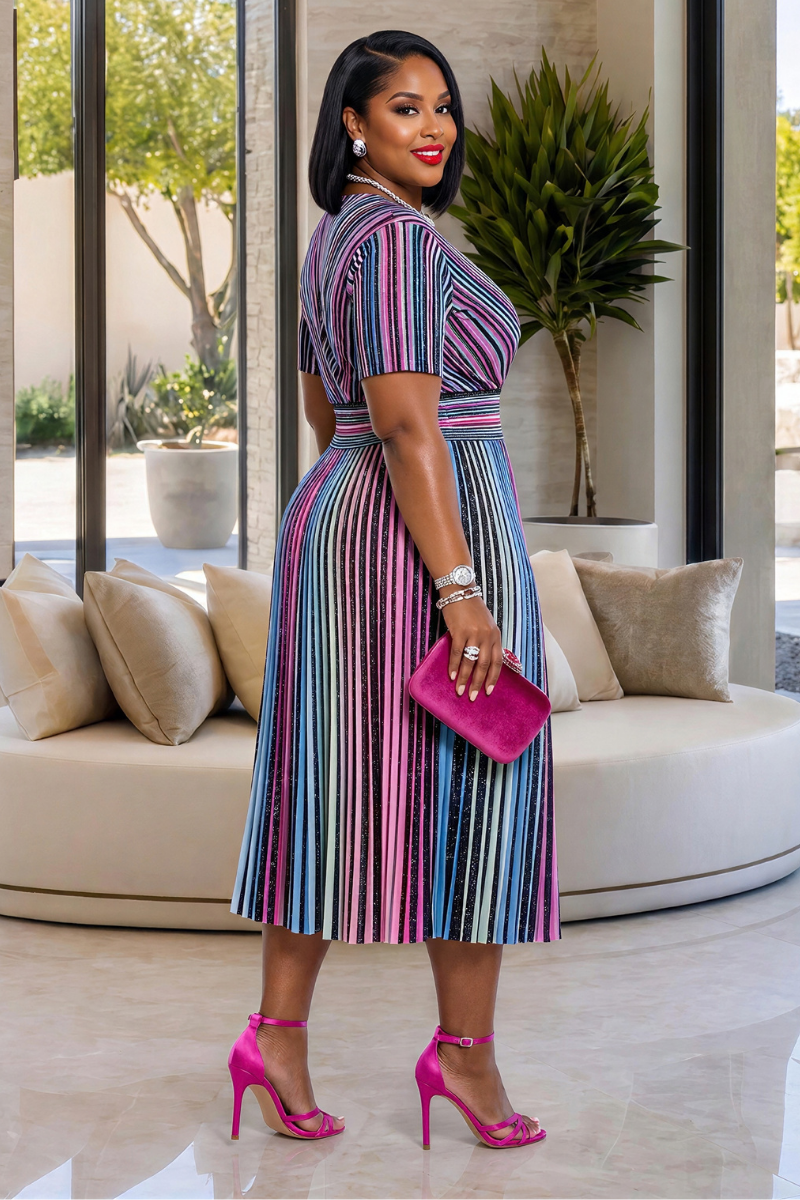 Brendaline Plisseekleid