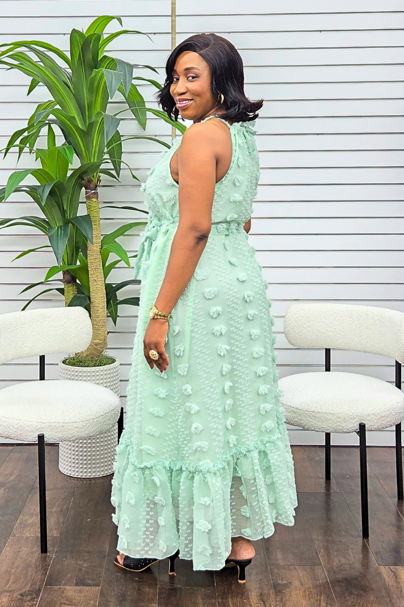 Lila Maxi Dress - Mint Green