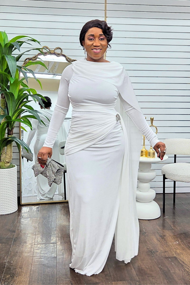 Soraya Regal Dress - White