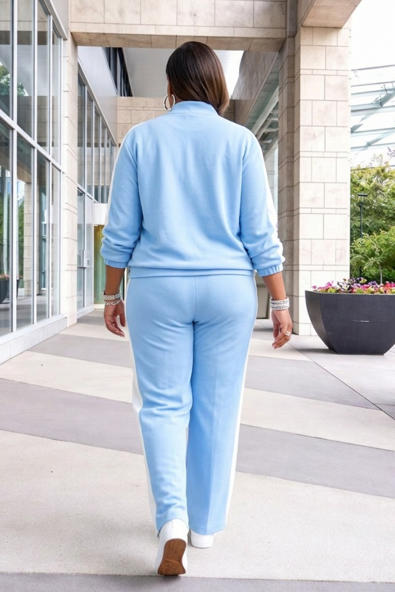 Addy Blue/White Jogger Set