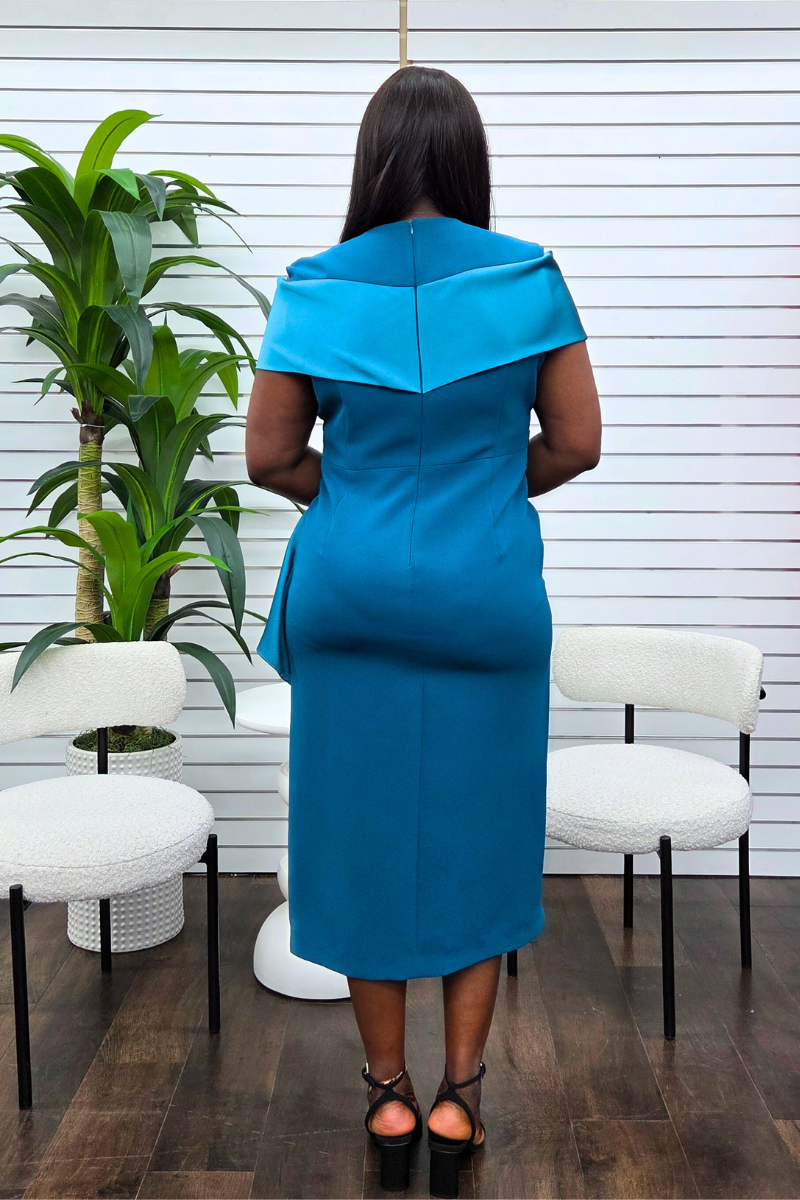 Monroe Teal Blue Dress