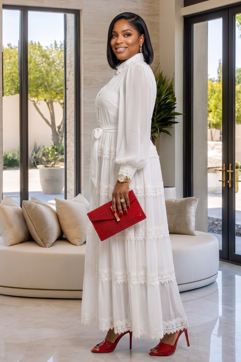 Collete Dress - White
