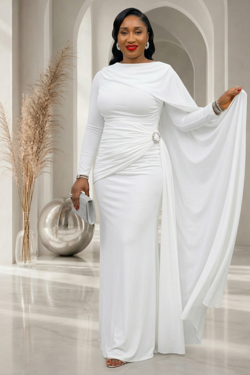 Soraya Regal Dress - White
