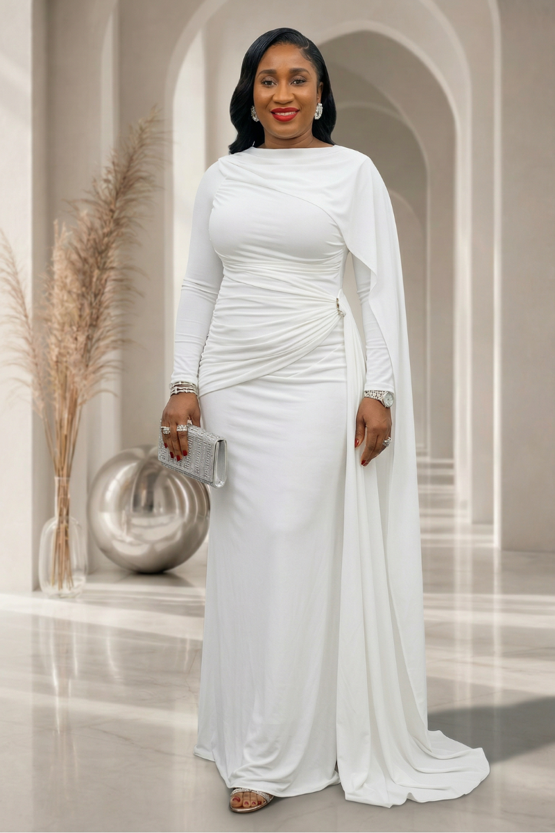 Soraya Regal Dress - White