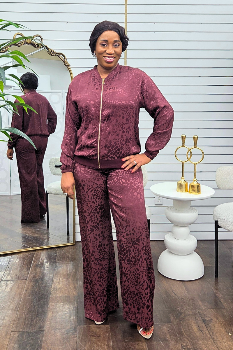 Cleo Set - Burgundy