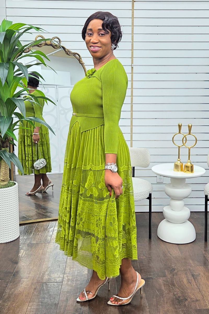 Eleora Dress - Green