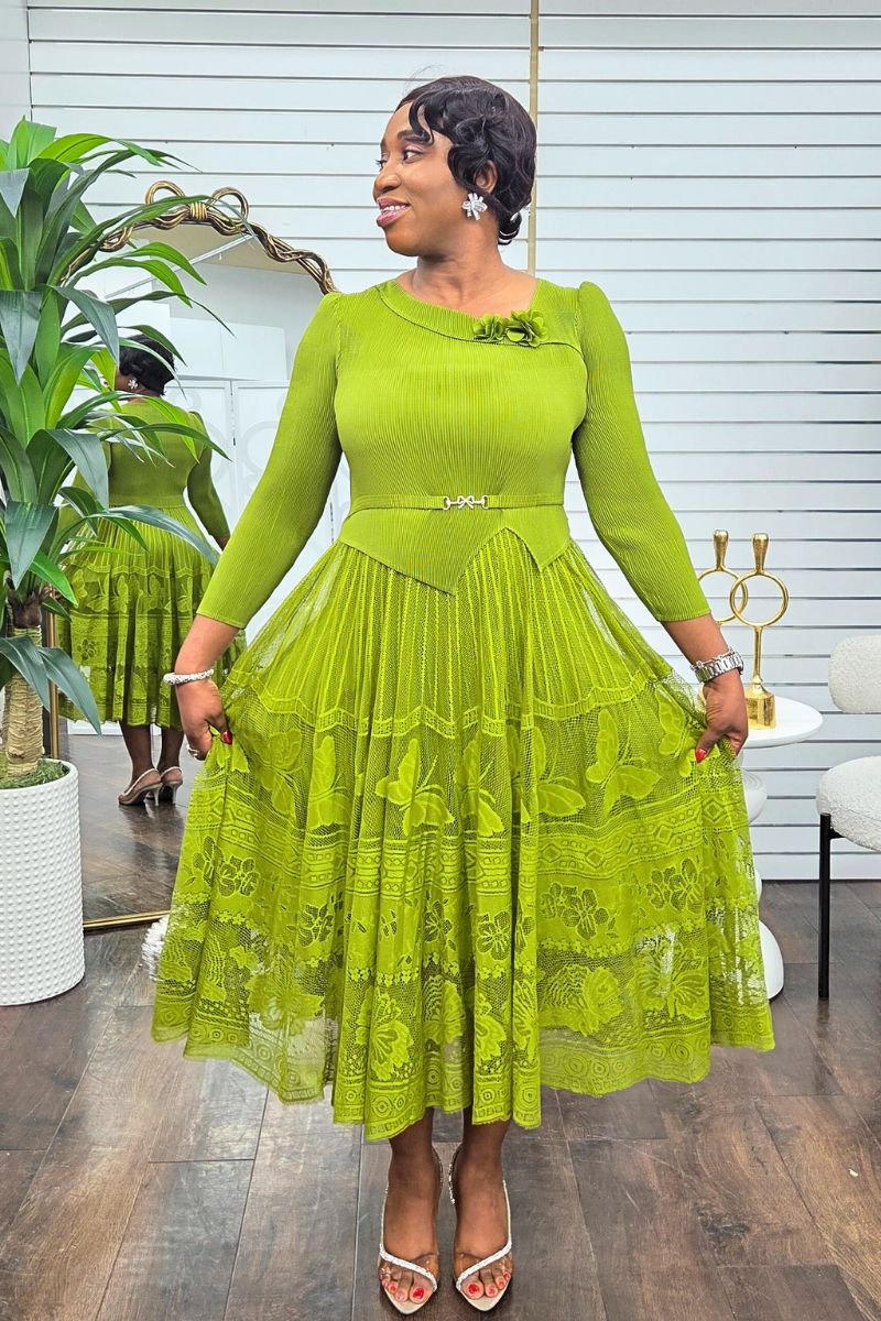 Eleora Dress - Green