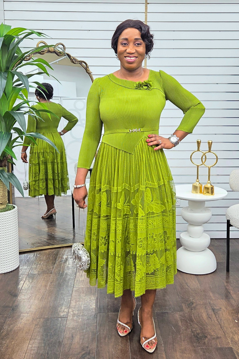 Eleora Dress - Green