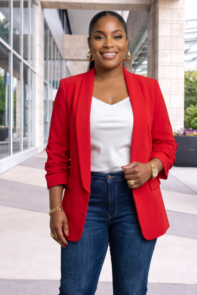 Bianca Blazer - Red