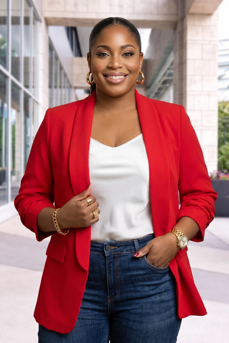 Bianca Blazer - Red