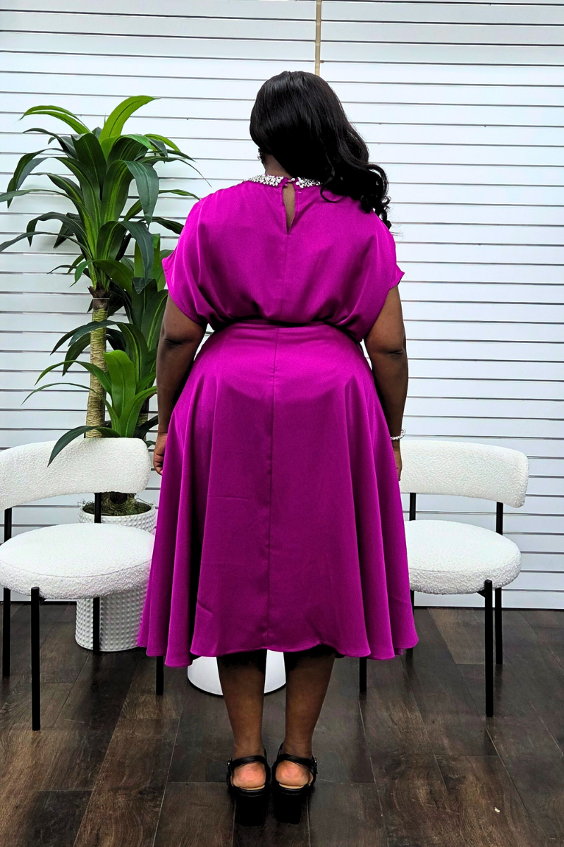 Onyx Silk Skirt Set - Pink