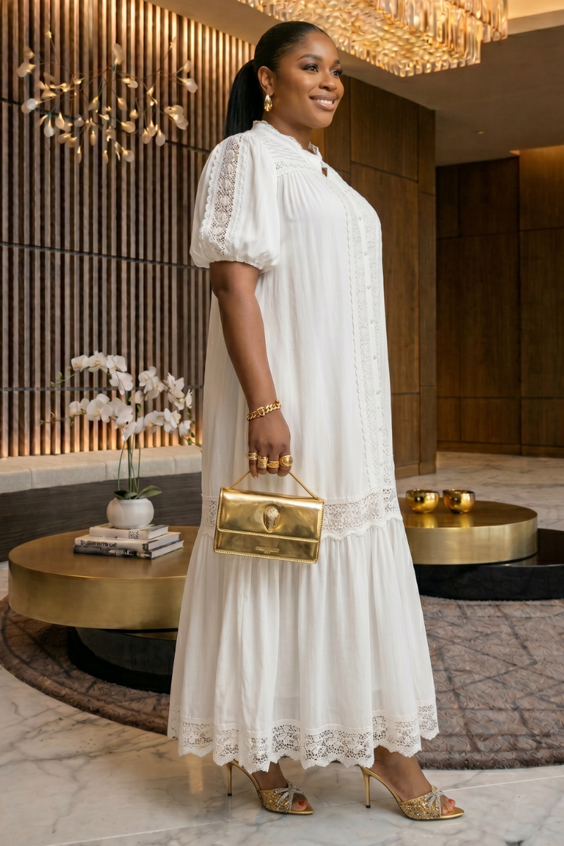 Candace Dress - White