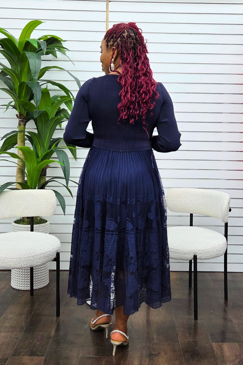 Elora Pleated Dress