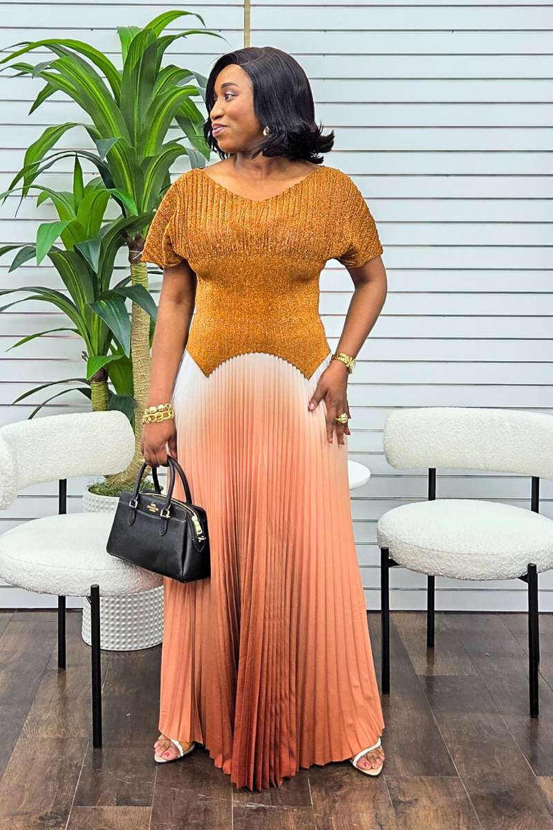 Lisa Skirt Set - Brown