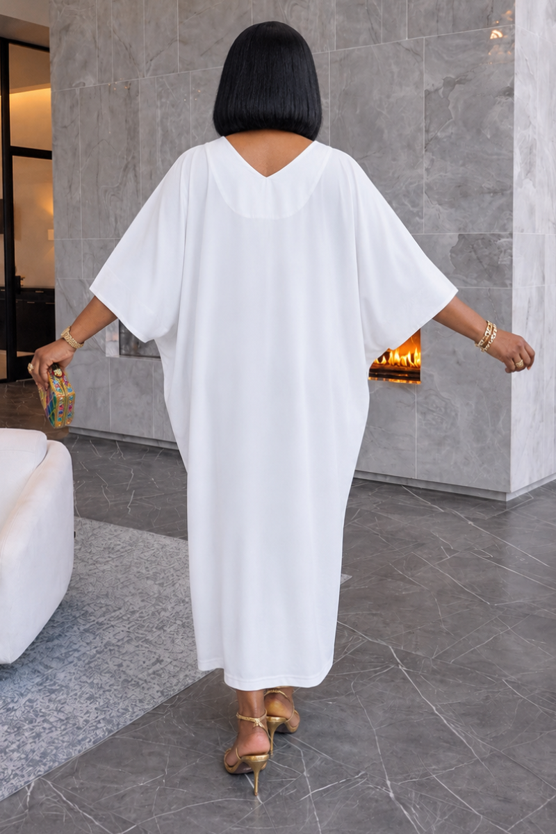 Sisi Patchwork Boubou -White