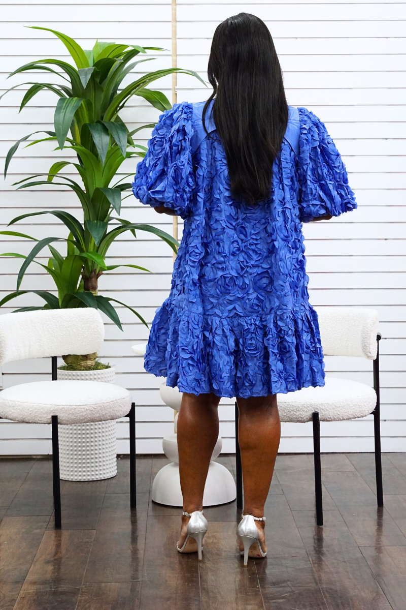 Ella Ruffled Roses Dress