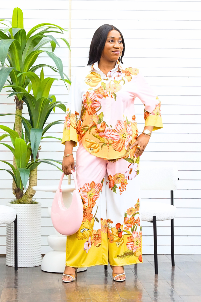 Willow 2Pcs Floral Trouser Set