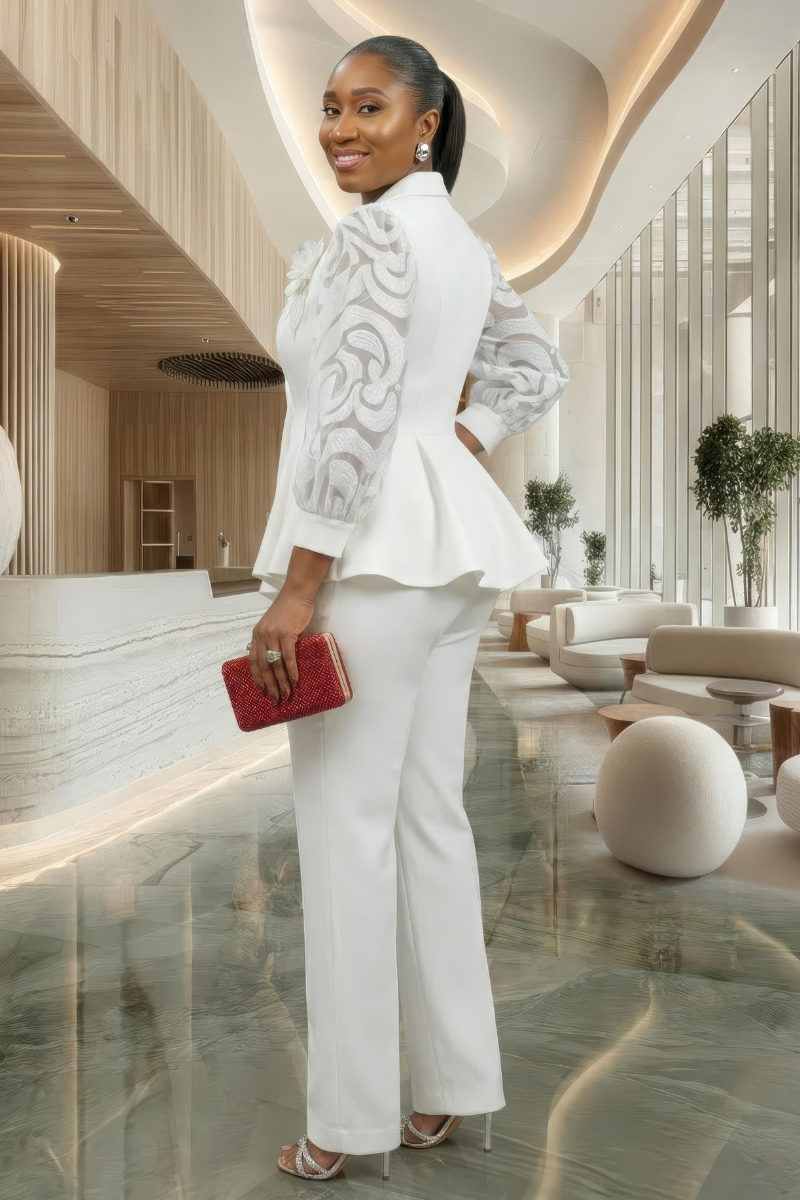 Rosalind White Suit Set