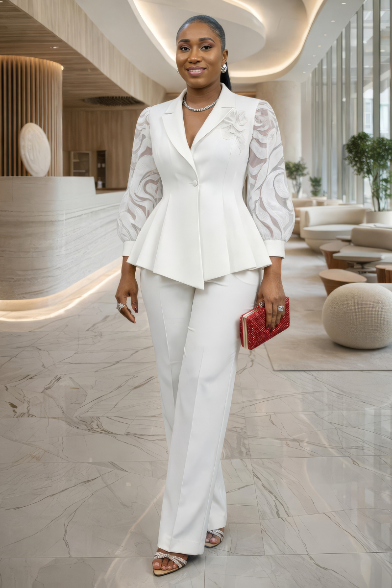 Rosalind White Suit Set