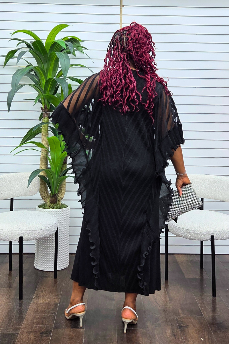 Adriana Ruffled Frill Dress