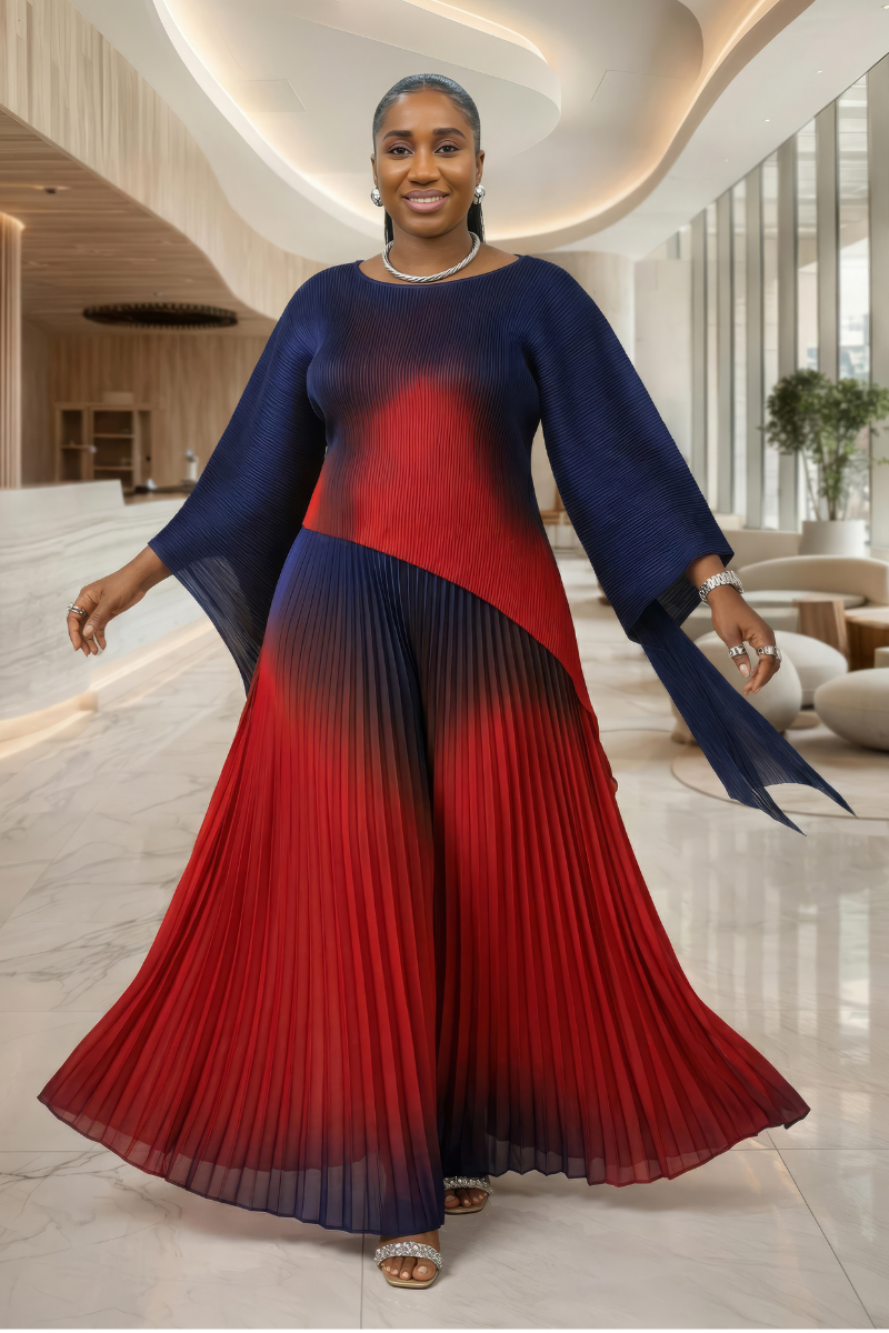 Liana Ombre Pant Set - Blue