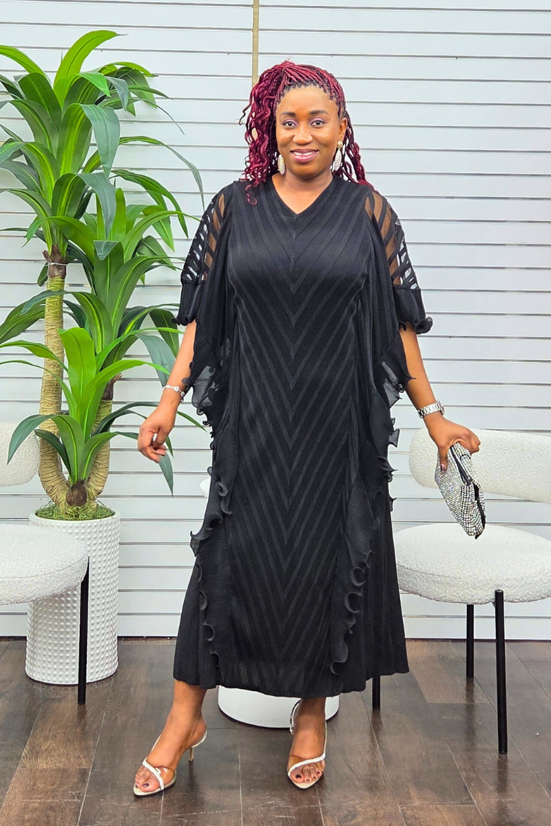 Adriana Ruffled Frill Dress