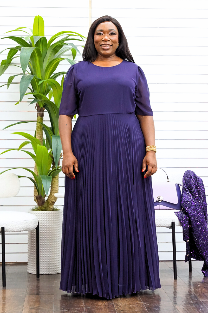 Phoenix Purple Jacket & Dress Set