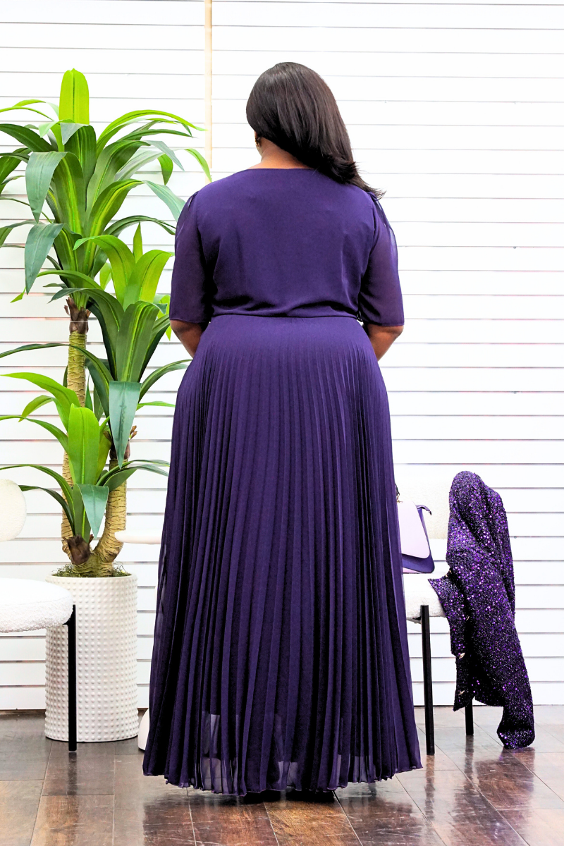 Phoenix Purple Jacket & Dress Set