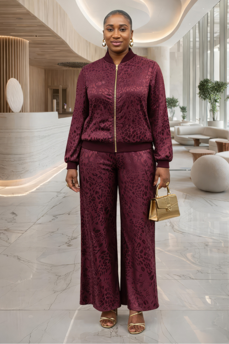 Cleo Set - Burgundy