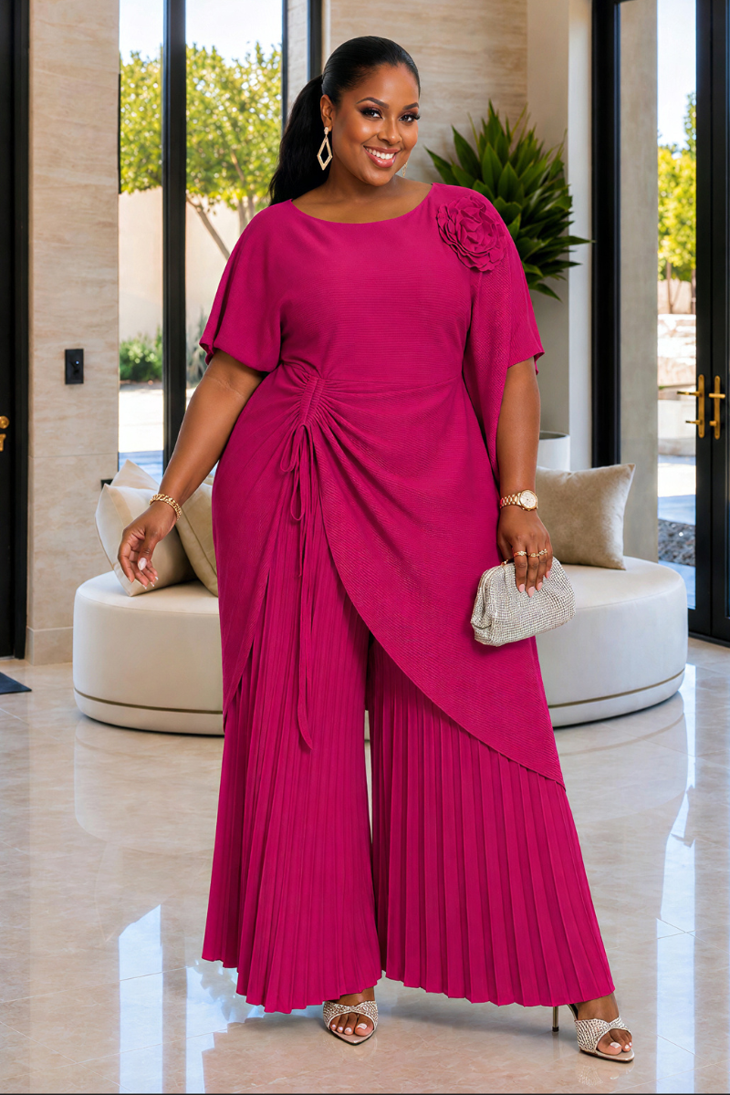 Kimora Tunic & Pant Set - Pink
