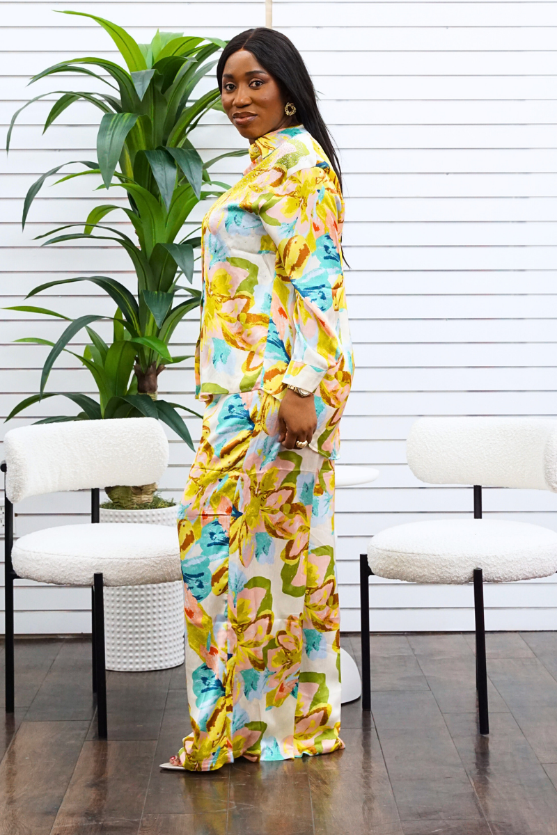 Elowen Pant Set - Yellow