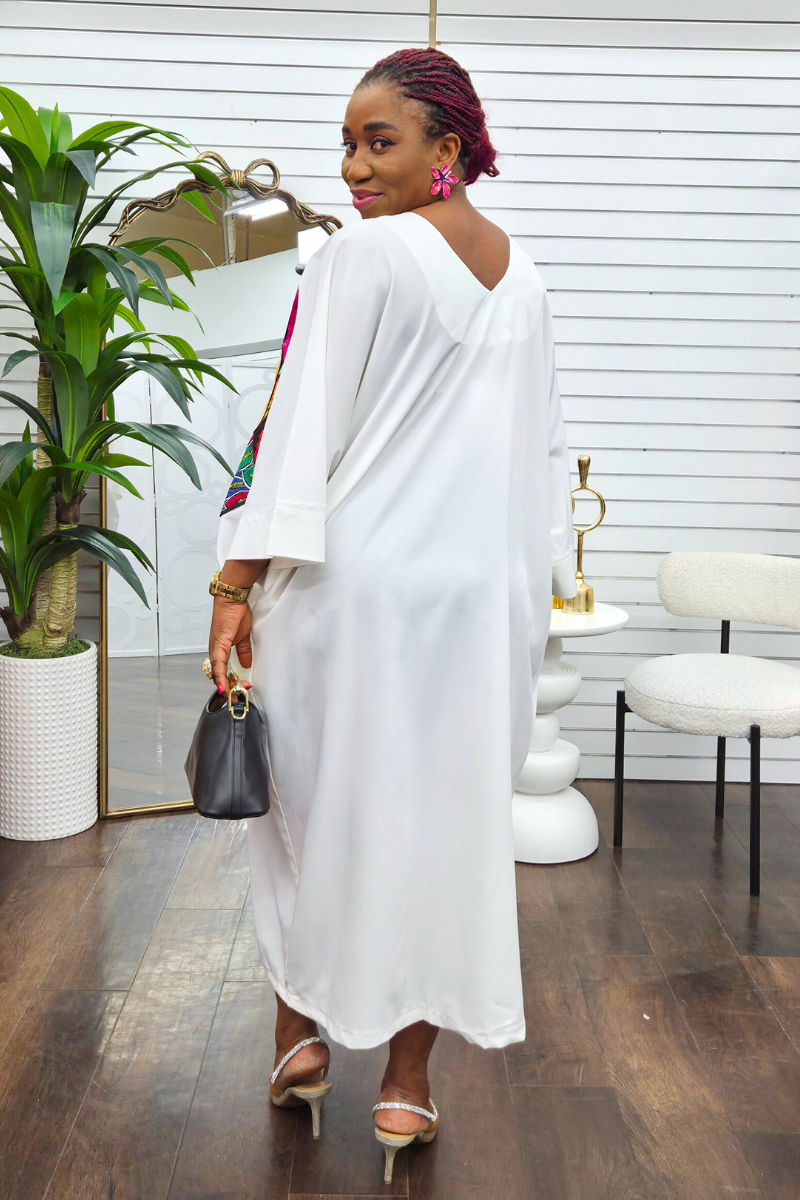 Sisi Patchwork Boubou -White