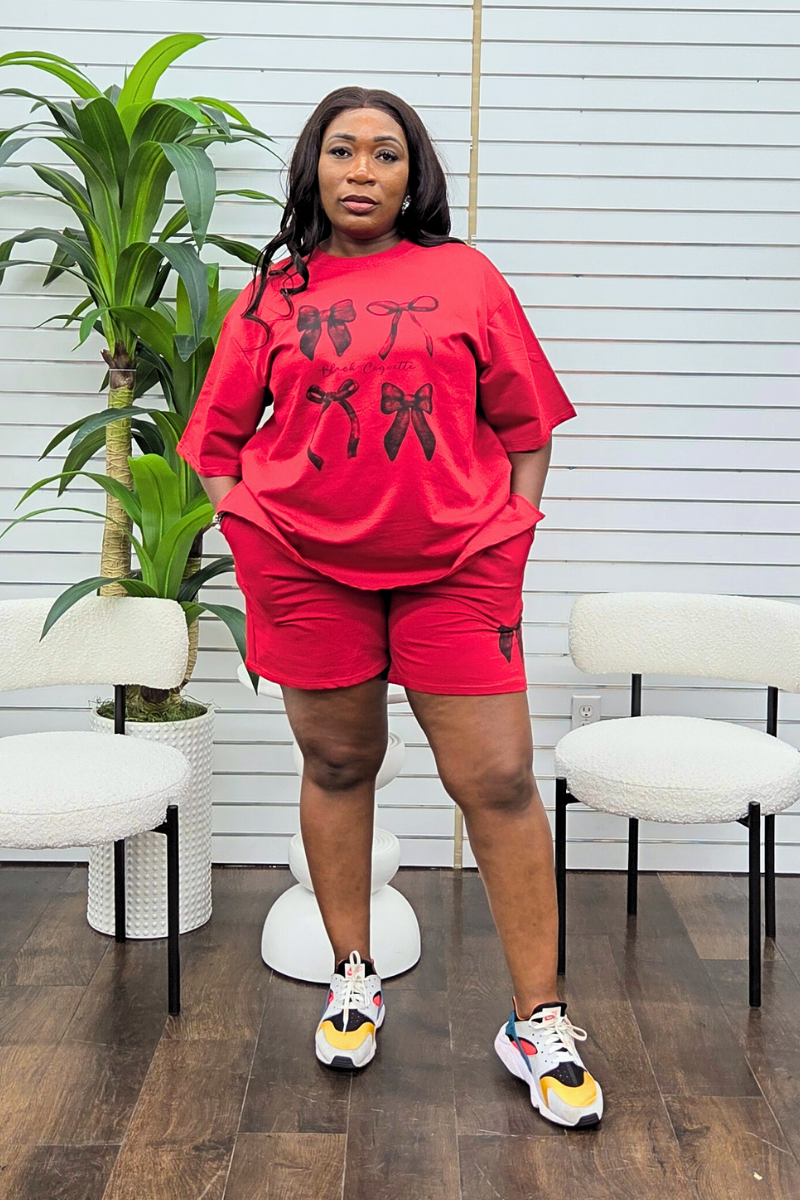 Hanny Short Set - Red