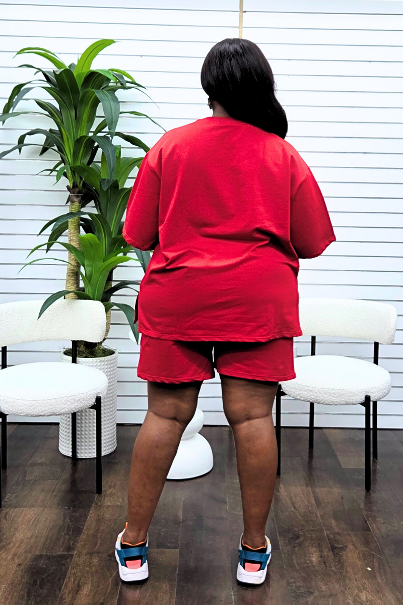 Hanny Short Set - Red