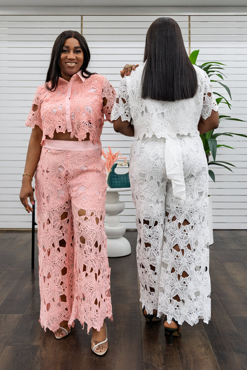 Lami Lace Shirt & Pant Set