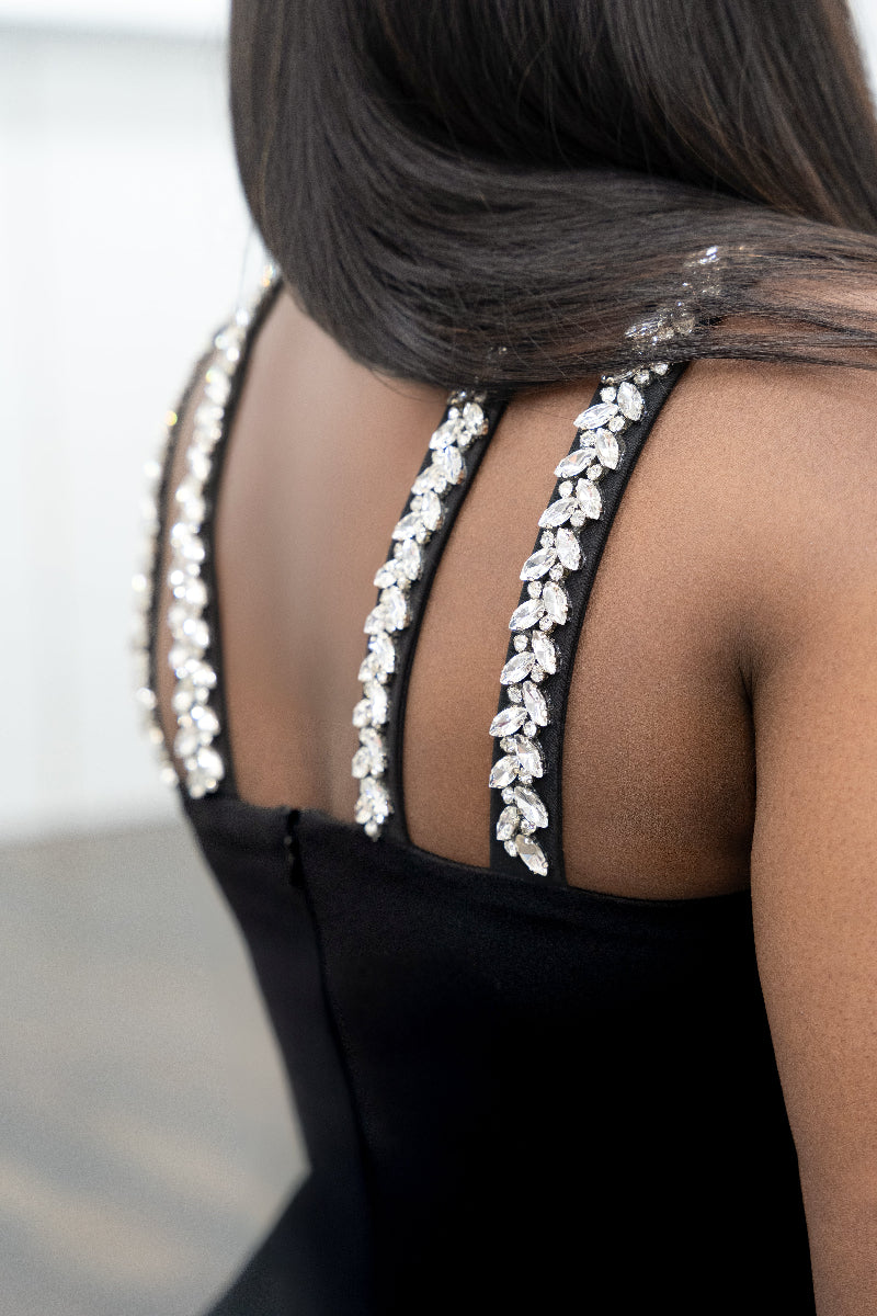 Zaya Black Encrusted dress