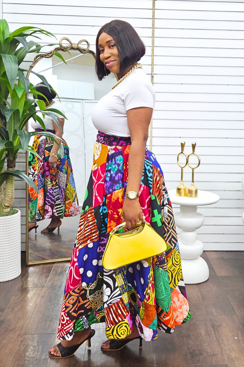 Amani Patch Maxi Skirt