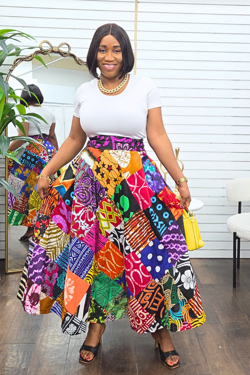 Amani Patch Maxi Skirt