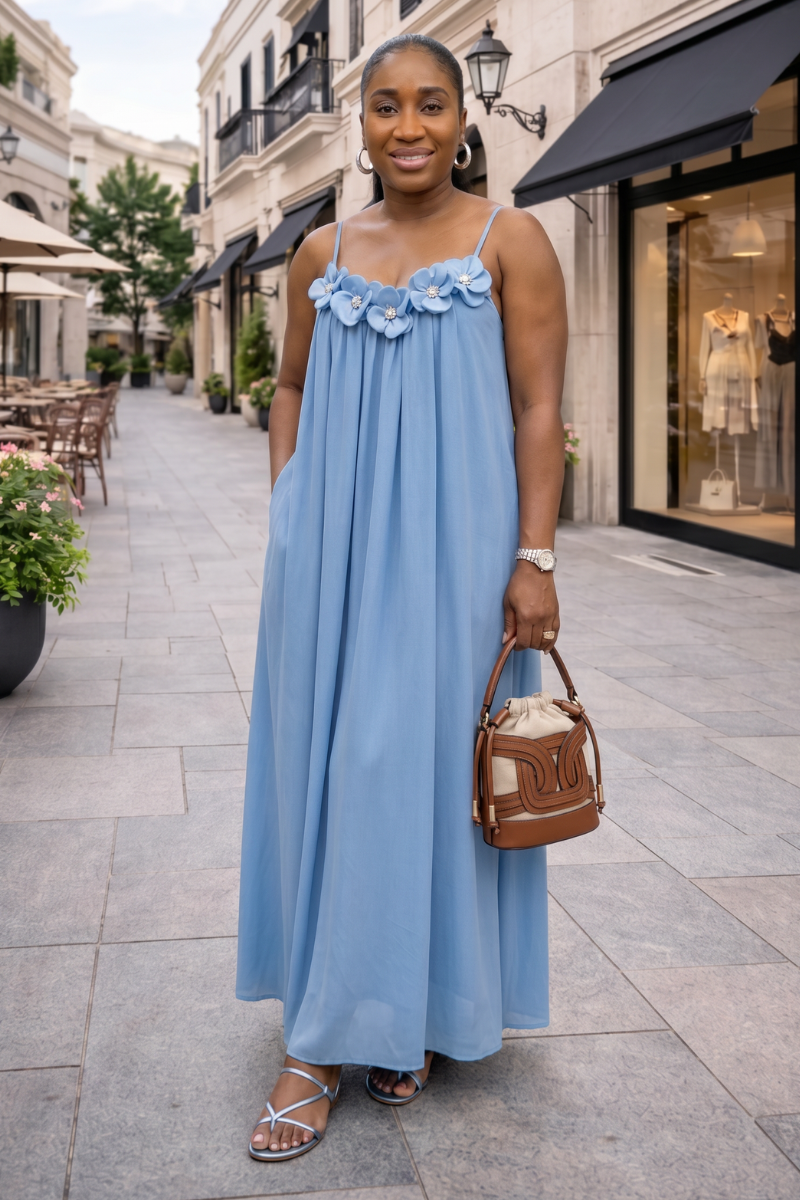 Zinnia Linen Dress
