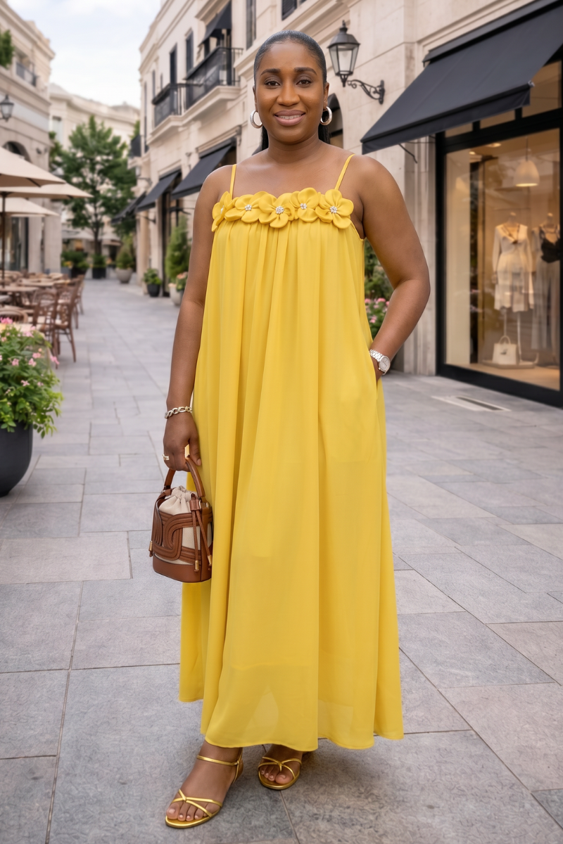 Zinnia Linen Dress