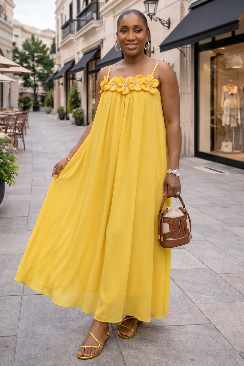 Zinnia Linen Dress