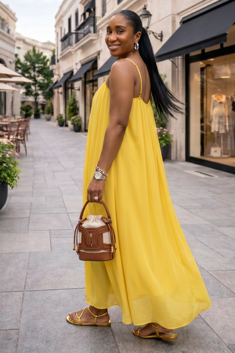 Zinnia Linen Dress