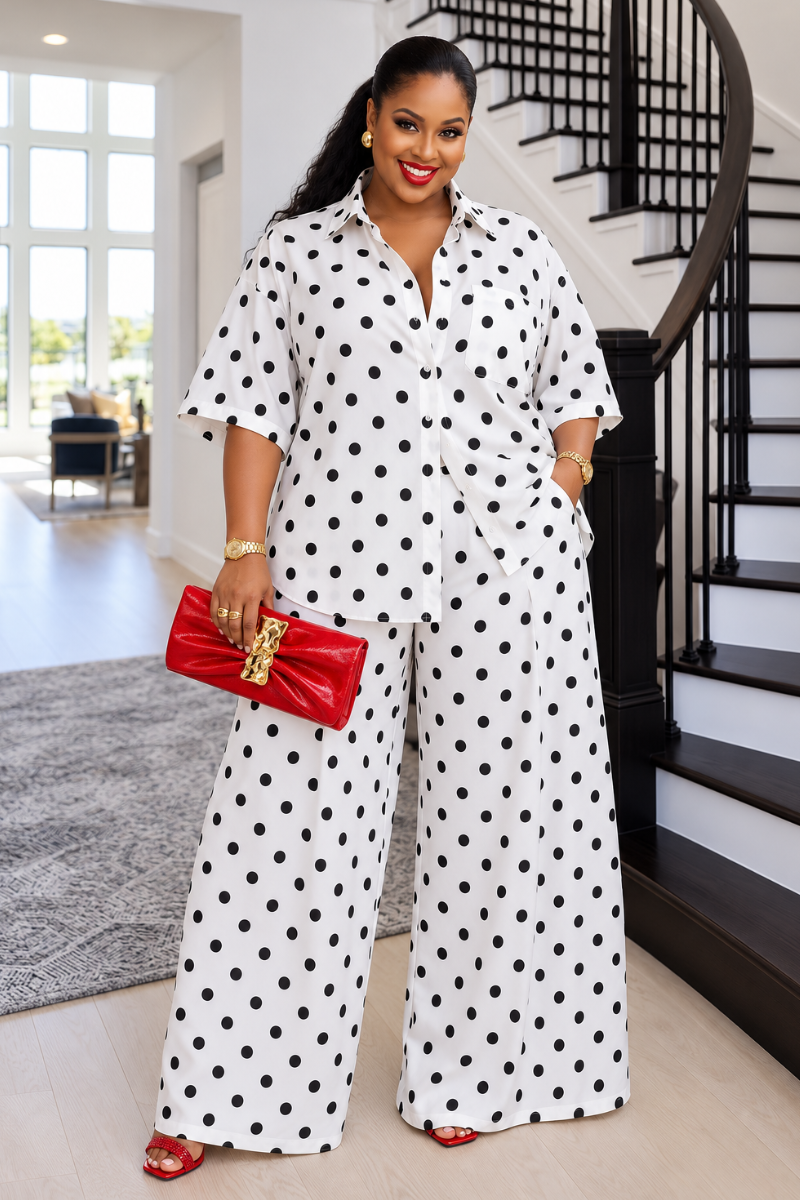 Avelora Polka Dot Set