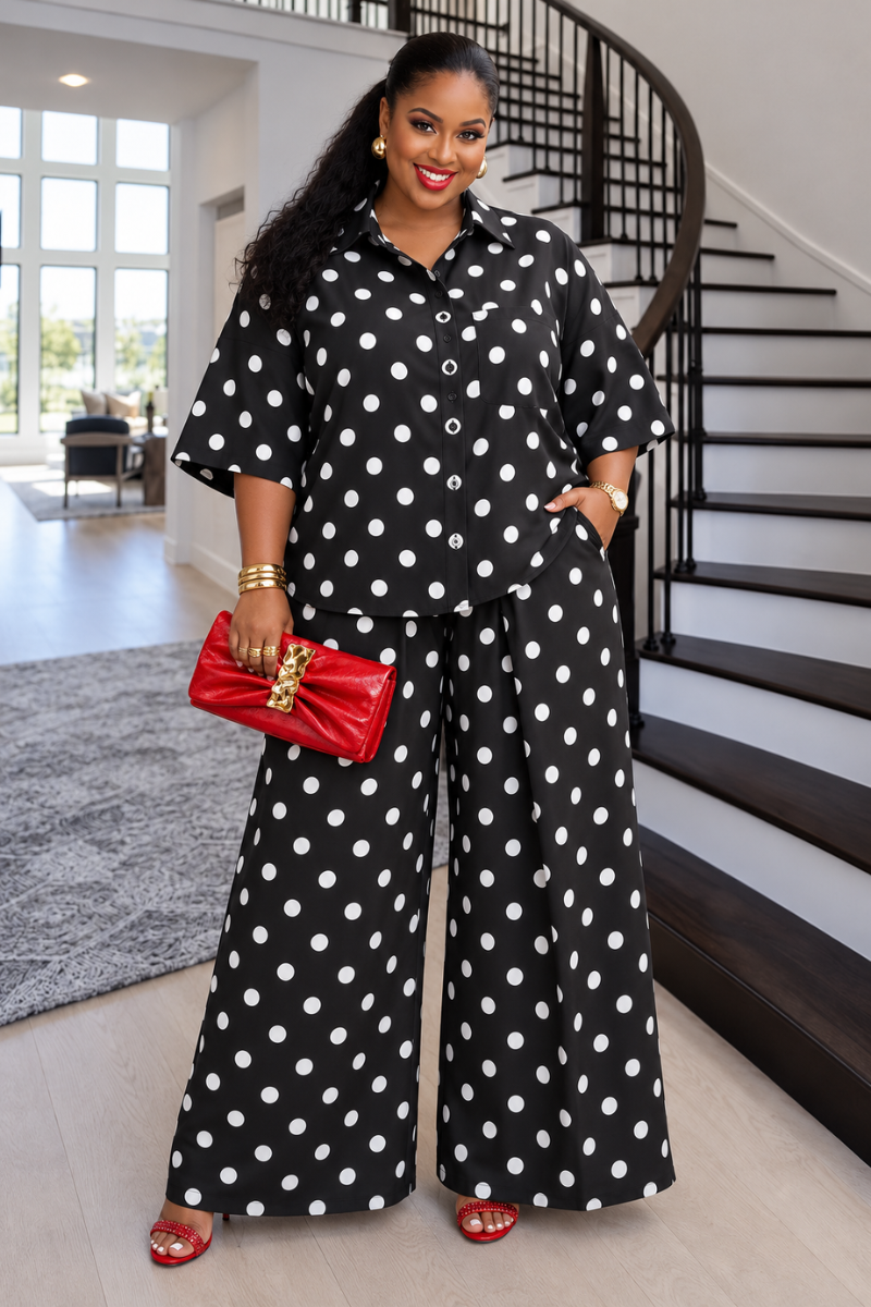 Avelora Polka Dot Set