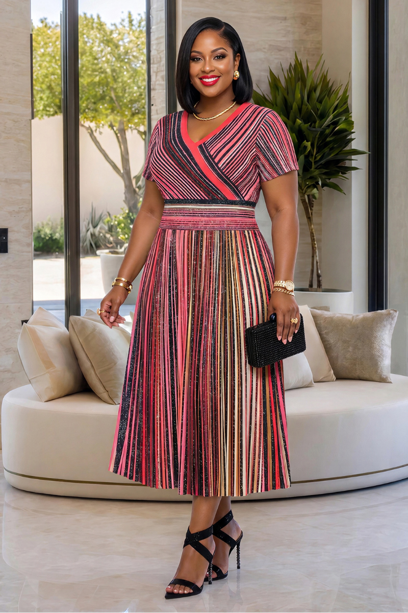 Brendaline Plisseekleid