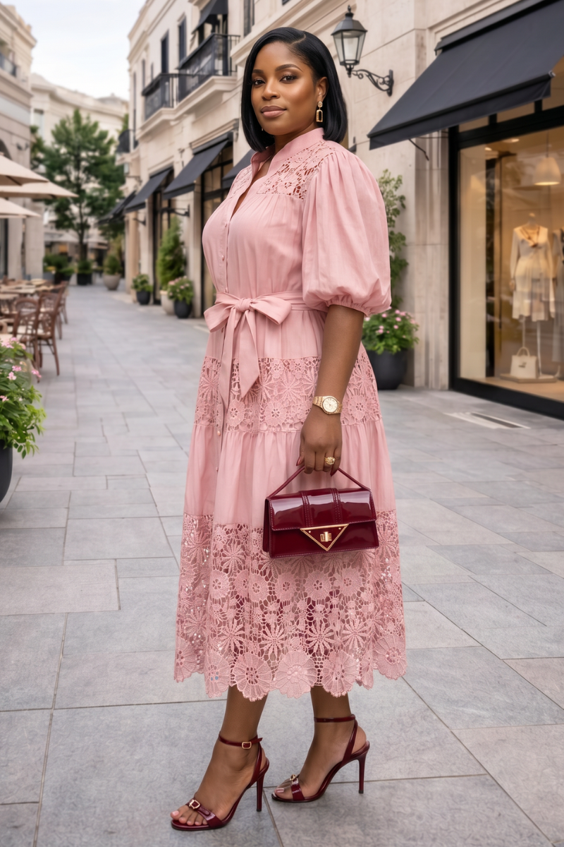 Carina Dress - Pink