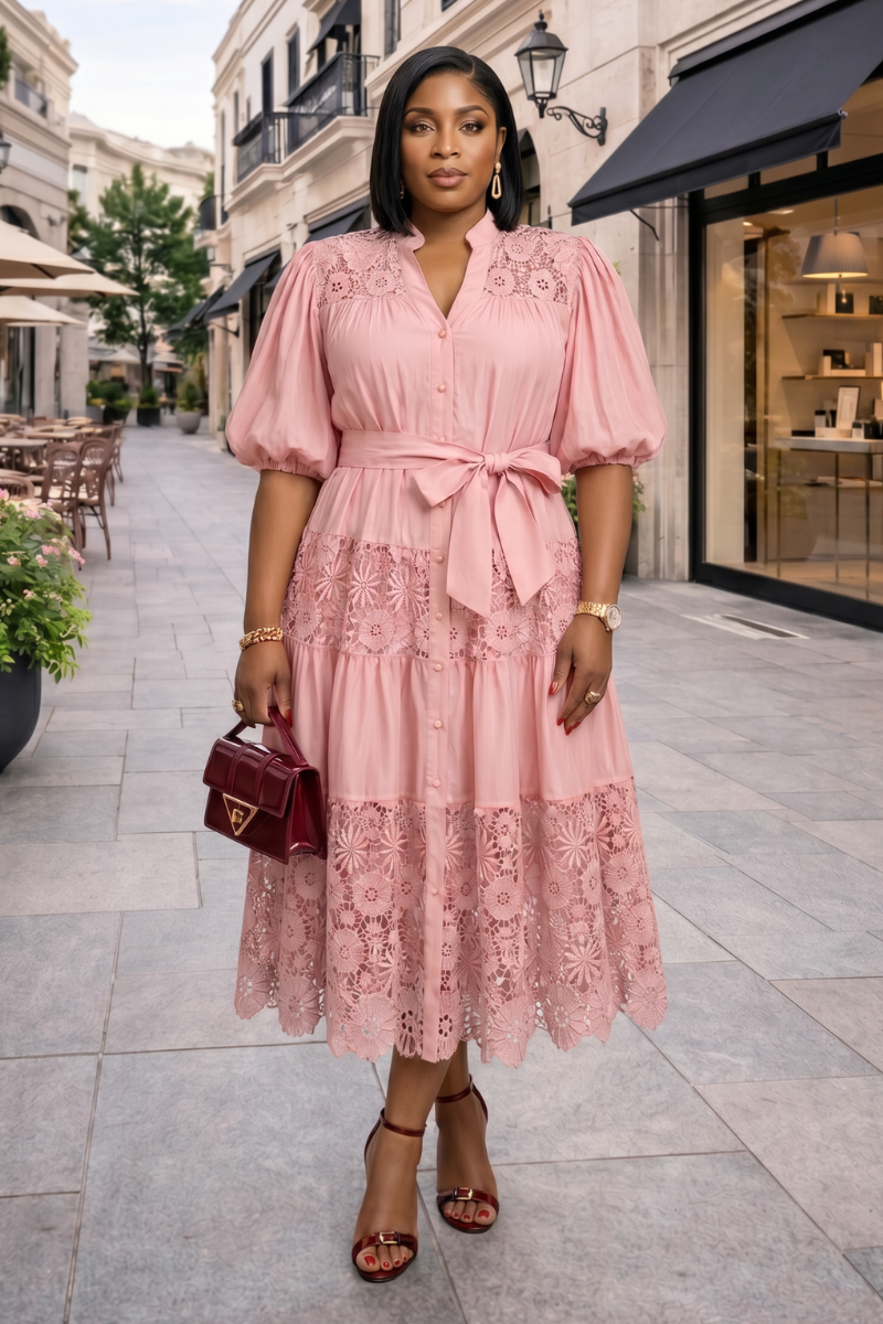 Carina Dress - Pink